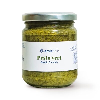 Organic green pesto - Île-de-France basil - 180 g