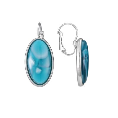 Peacock blue Benedicte dormeuse earring