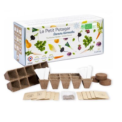 The Small Vegetable Garden Kit - 10 ORGANIC* winter flavor seeds