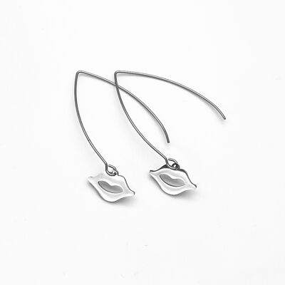 Speak Your Truth Wishbone Earrings - Silver