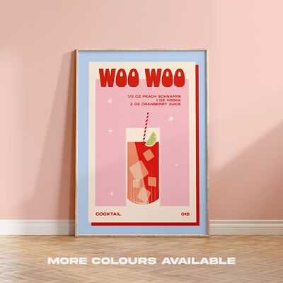 Woo Woo Print - A5 - Pink