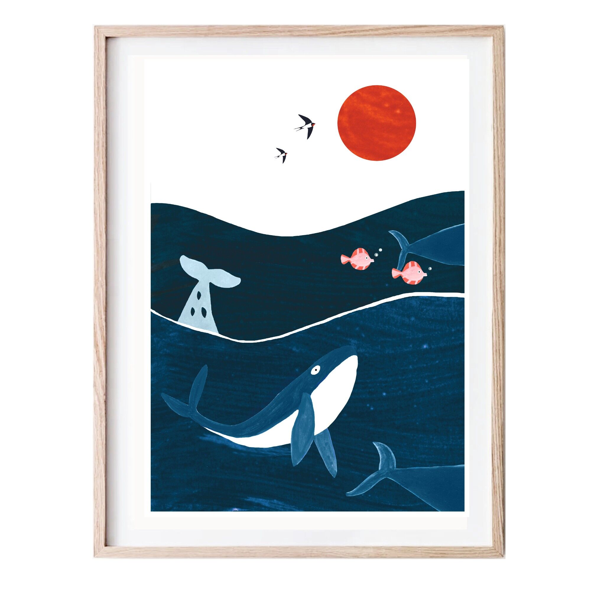 Poster per bambini Poster oceano A3 - set da 5 - A3