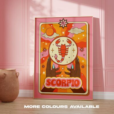 Scorpio Print - A4 - Orange