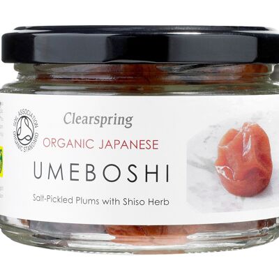 Prunes salées umeboshi au shiso japonaises biologiques 200g (FR-bio-09)