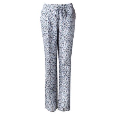 Classic trousers with mille fleurs print