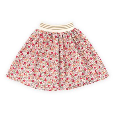 Flared children's skirt with a waistband and a floaral design - Sleeping Beauty