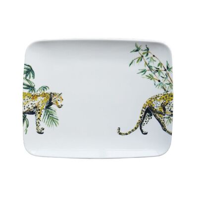 Rectangle Plate or Sushi dish Jungle Stories Panther