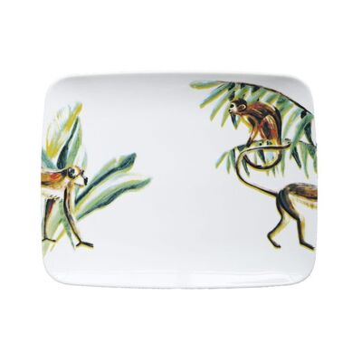 Rectangle plate or Sushi dish Jungle Stories Monkey