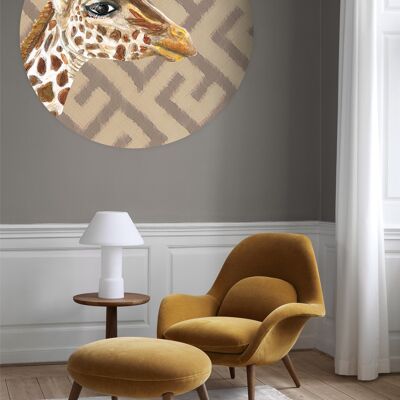 Wallpaper circle Giraffe