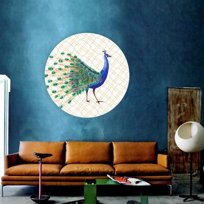 Wallpaper circle Peacock