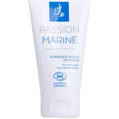 Gentle face scrub with marine active ingredients and oyster shells