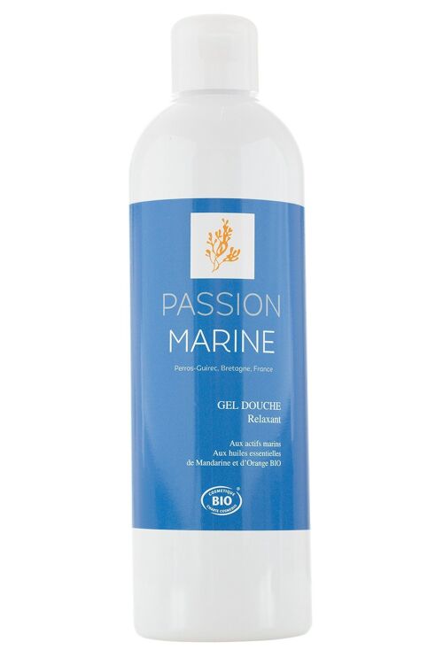 Gel douche Relaxant aux actifs marins et aux huiles essentielles de mandarine & d'orange - 500mL