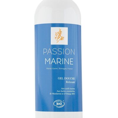 Gel doccia rilassante con principi attivi marini e oli essenziali di mandarino e arancia - 500 ml