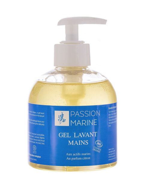 Gel lavant mains aux actifs marins