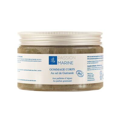 Guérande salt body scrub with seaweed and the scent of the islands