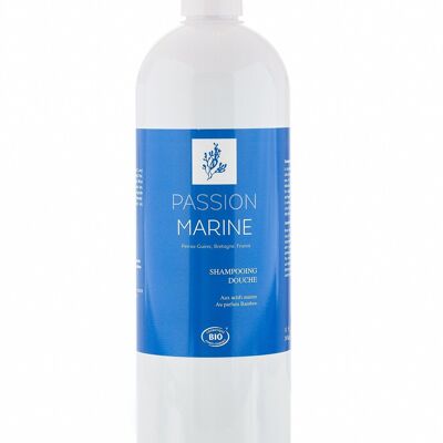 Shampooing douche aux actifs marins et au parfum bamboo - 1L