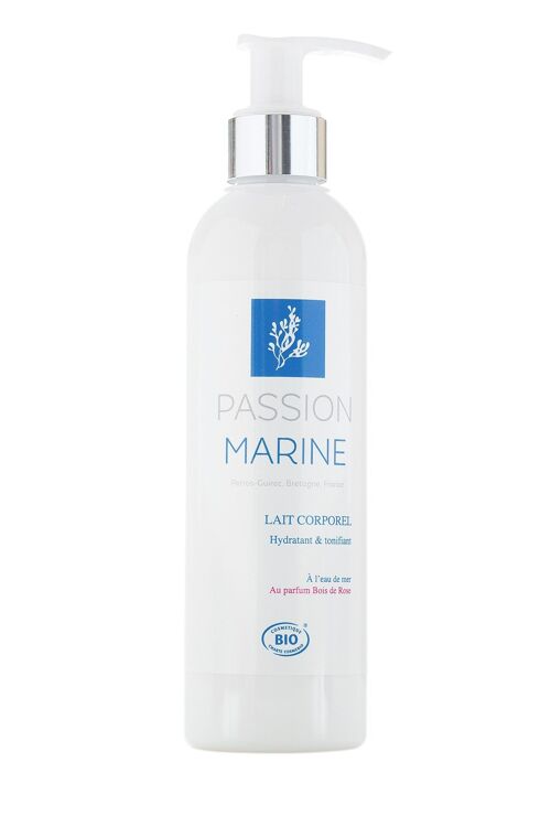 Lait corps Hydratant & Tonifiant à l'eau de mer et au parfum bois de rose