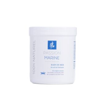 Bain de mer au Sel de Guérande aux algues marines et aux huiles essentielles de lavande et de petit grain - Boite 200 g 1