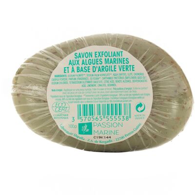 Sapone esfoliante Con alghe e argilla verde - 100g