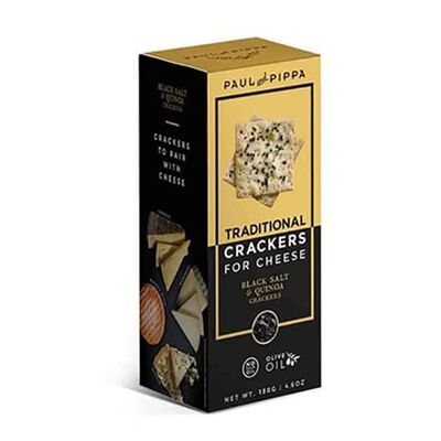 Crackers Artisan Sel Noir & Quinoa, Paul & Pippa