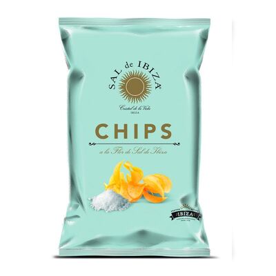 Chips de pommes de terre Flor de Sal, sel d'Ibiza