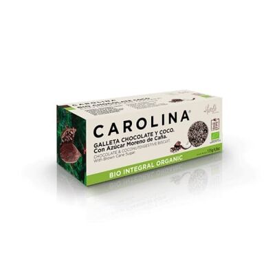 Whole Grain Chocolate and Grated Coconut Cookie, Carolina Honest