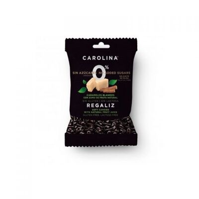 Caramelo blando Regaliz, sin azúcar, Carolina Honest