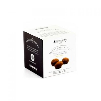 Marcona almond covered in dark chocolate