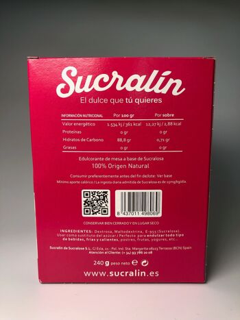 Sucralín Boîte 300 sachets (édulcorant naturel) 4