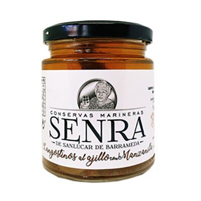Garlic Prawns with Manzanilla, Senra Preserves