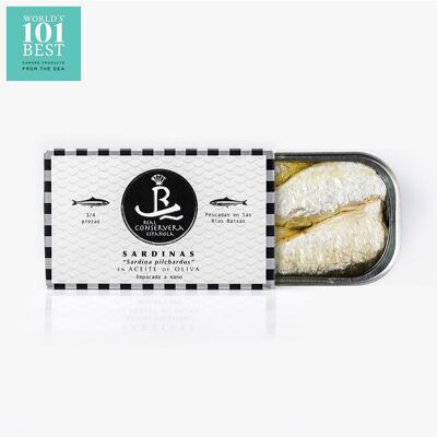 Sardines in olive oil 3/4 pieces. Royal Spanish Canning