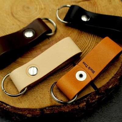 Leather keychain