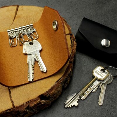 Leather keycase, keyholder