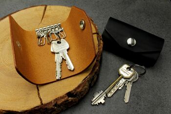 Porte-clés en cuir, porte-clés 1