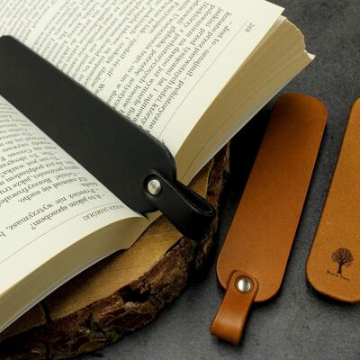 Leather bookmark