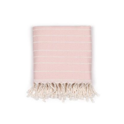 Handwoven Turkish Towel Graetchen | Powder Pink