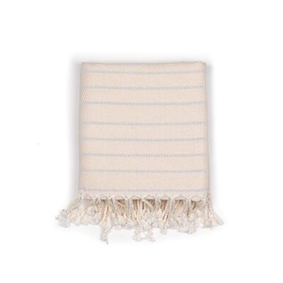 Handwoven Turkish Throw Graetchen | White