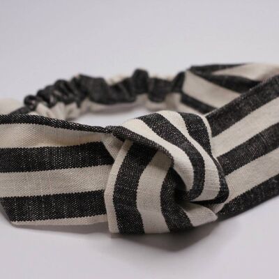 Handmade Headband Ole Knot | Black/Ecru