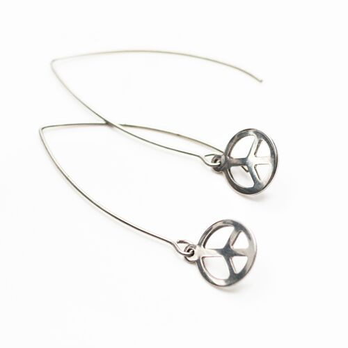 Inner Peace Wishbone earrings - Silver