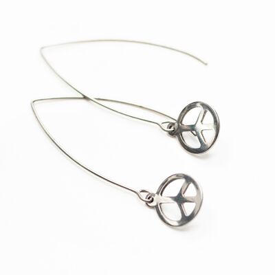 Boucles d'oreilles Inner Peace Wishbone - Argent