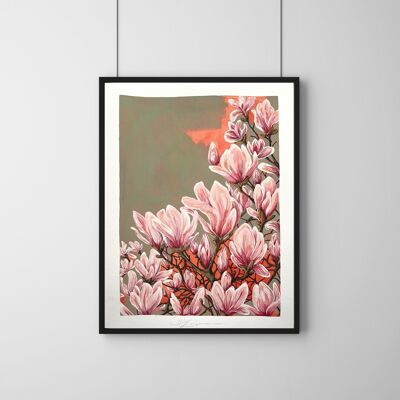 Art Print "Magnolia Blossoms"