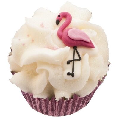 Dreifacher Cupcake-Flamingo
