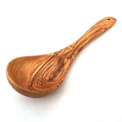 Vegetable spoon deep length 25 cm made of olive wood