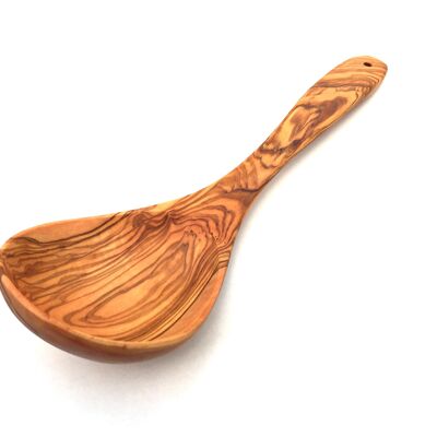 Vegetable spoon deep length 30 cm made of olive wood
