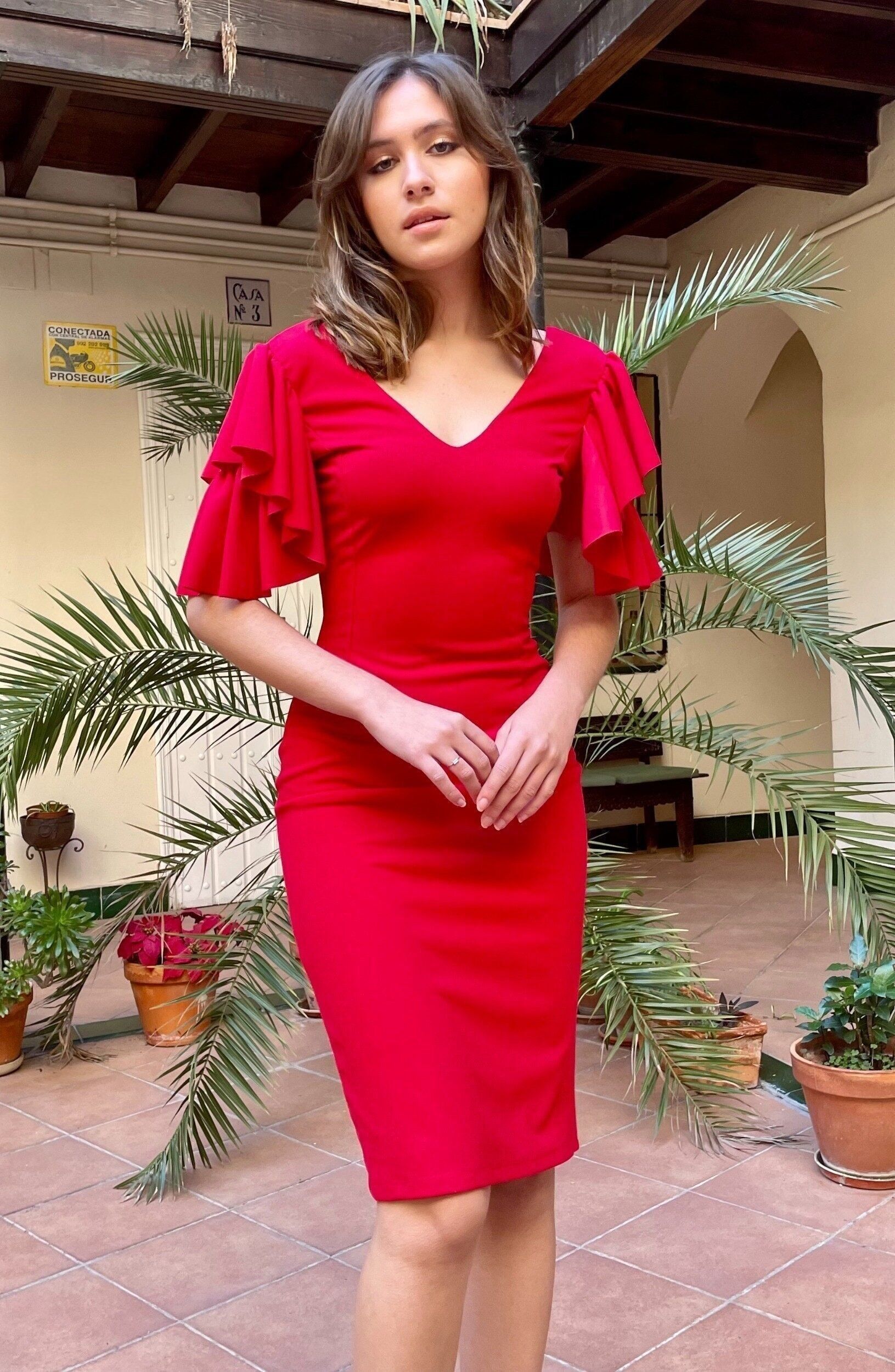 Kurzes Kleid ROT 4