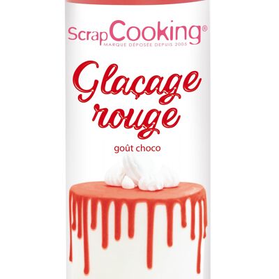 Ready-to-use red icing - chocolate flavor 130G