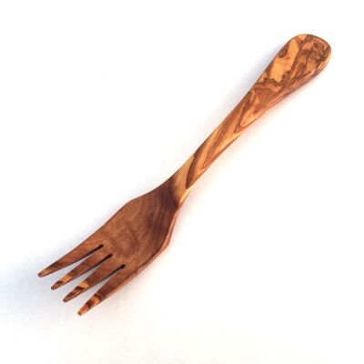 Tenedor con 4 puntas de madera de olivo