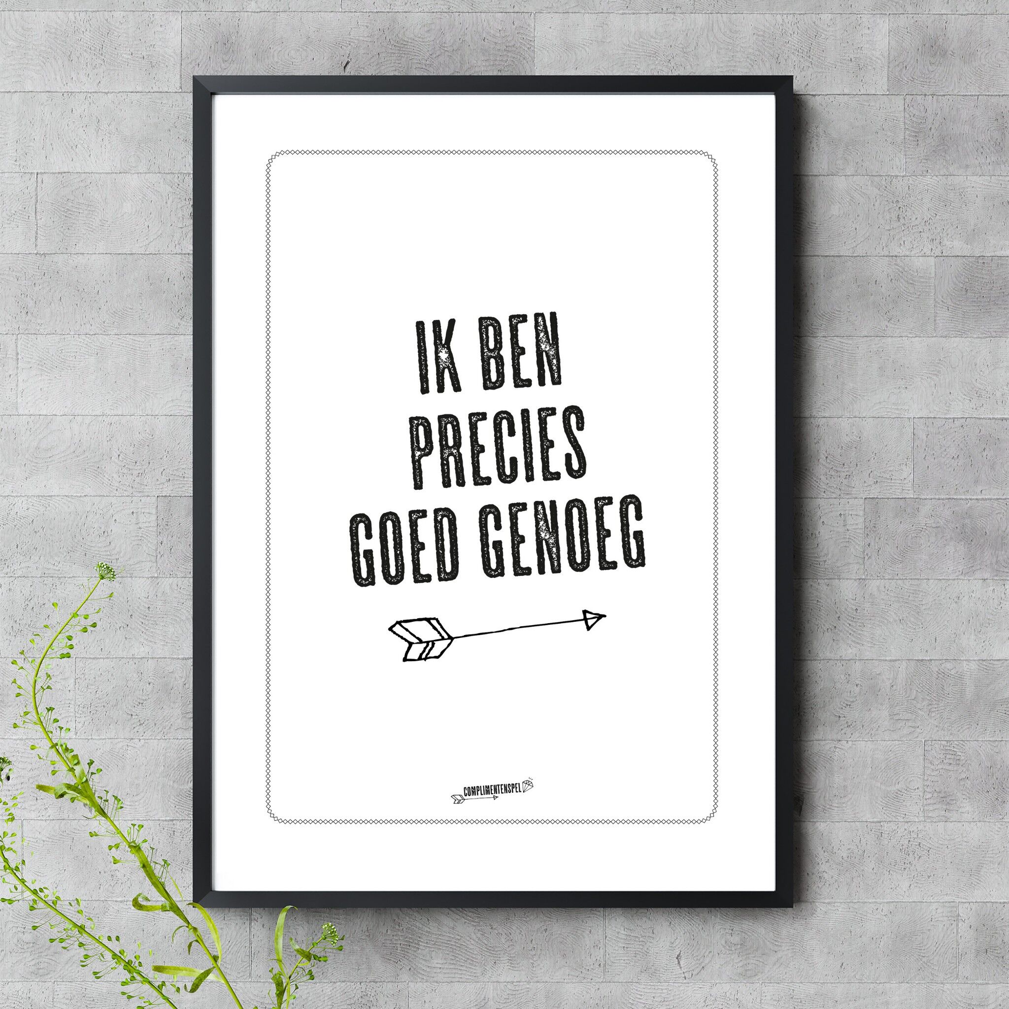 Poster "Ich bin gerade gut genug"