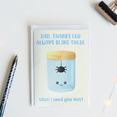 Thanks Dad For Being Here | Funny Fathers Day Card