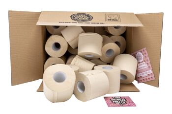 Papier toilette en bambou - 24 rouleaux - The Naked Panda Edition - 2 couches 1